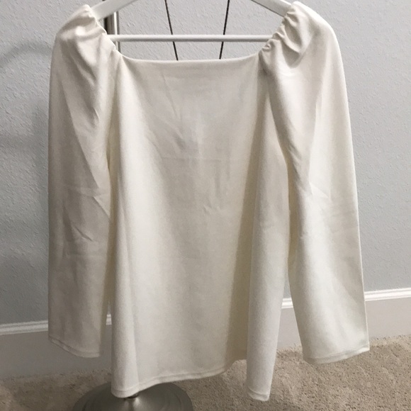 Ann Taylor cream top - Picture 5 of 6